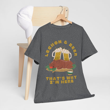 LECHON & BEER - Filipino Food (Basic Tee)