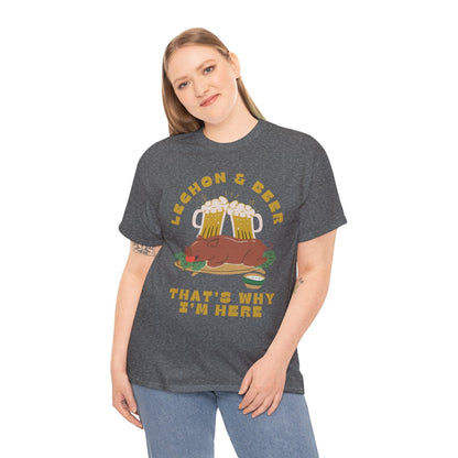 LECHON & BEER - Filipino Food (Basic Tee)