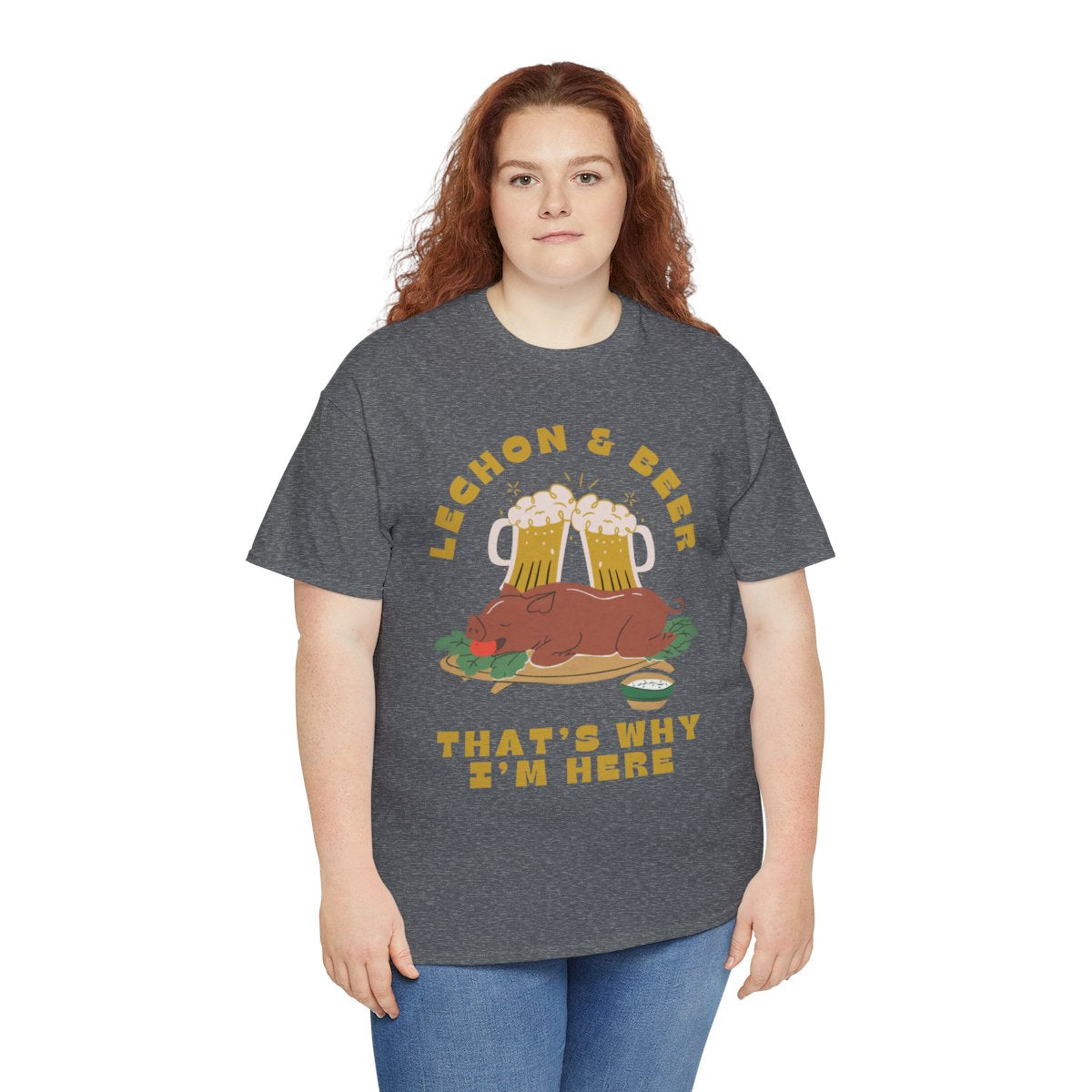 LECHON & BEER - Filipino Food (Basic Tee)