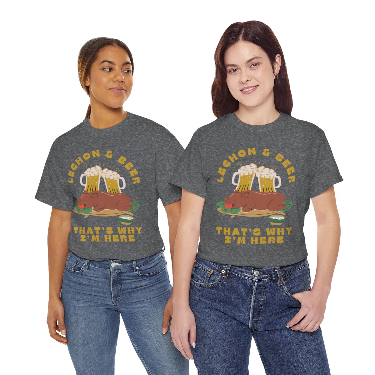 LECHON & BEER - Filipino Food (Basic Tee)