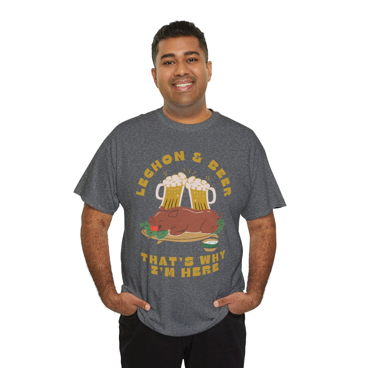 LECHON & BEER - Filipino Food (Basic Tee)