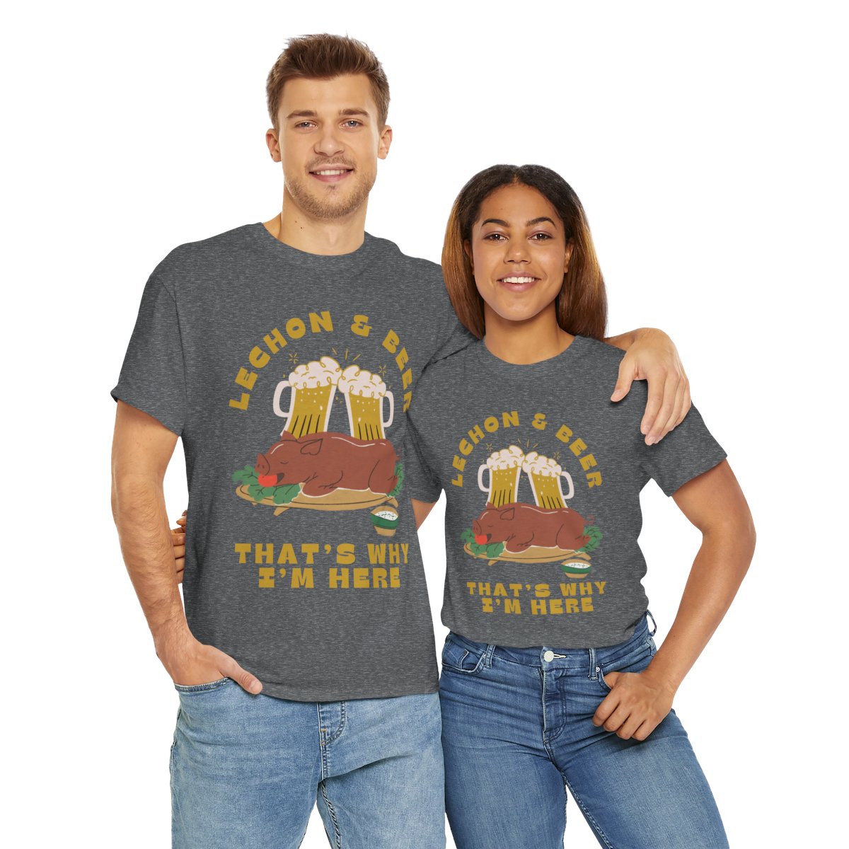 LECHON & BEER - Filipino Food (Basic Tee)
