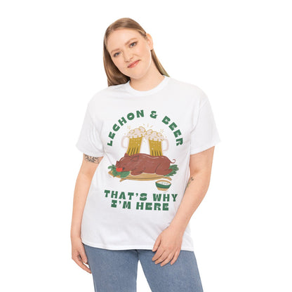 LECHON & BEER - Filipino Food (Basic Tee)