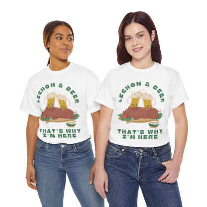 LECHON & BEER - Filipino Food (Basic Tee)