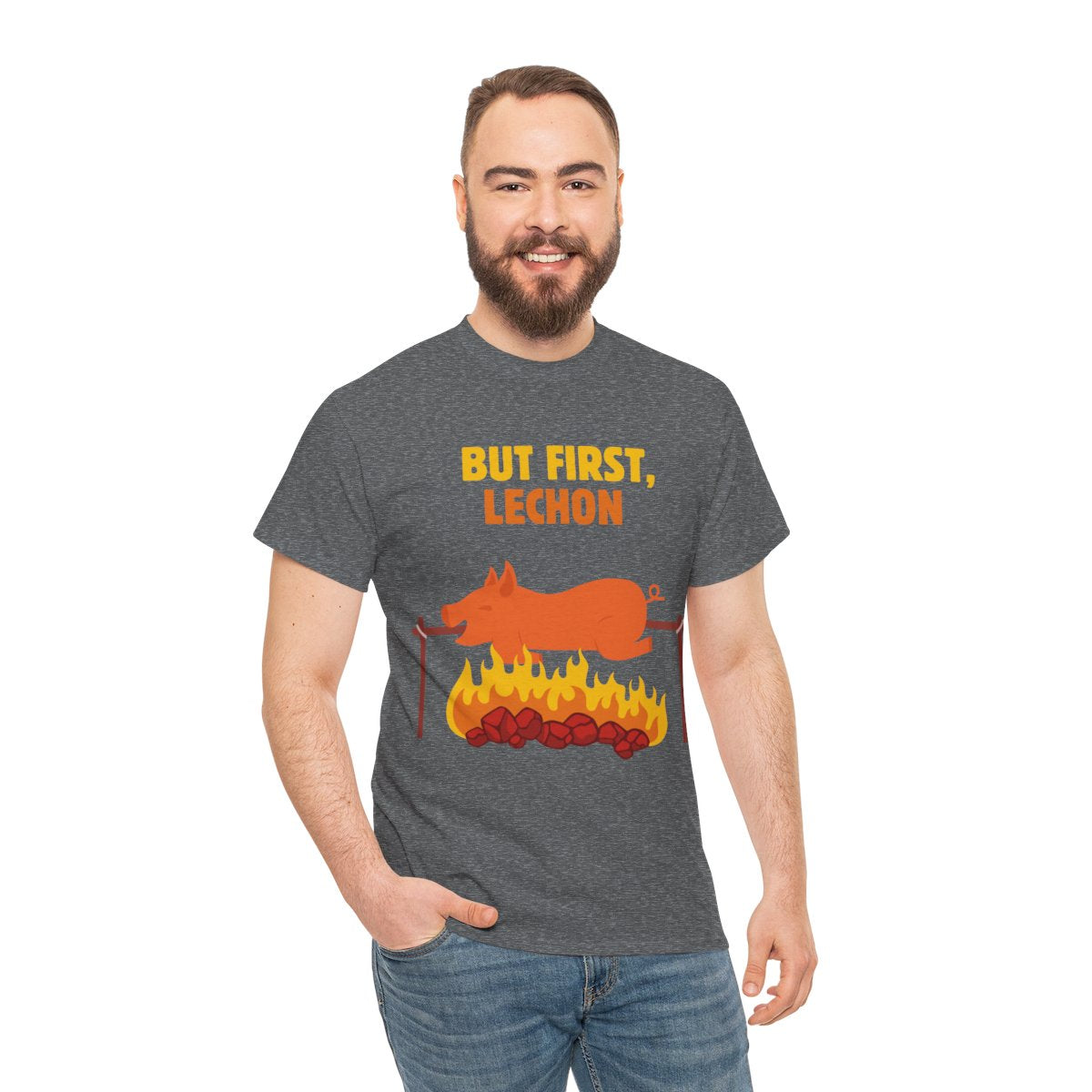 SPICY LECHON - Filipino Food (Basic Tee)