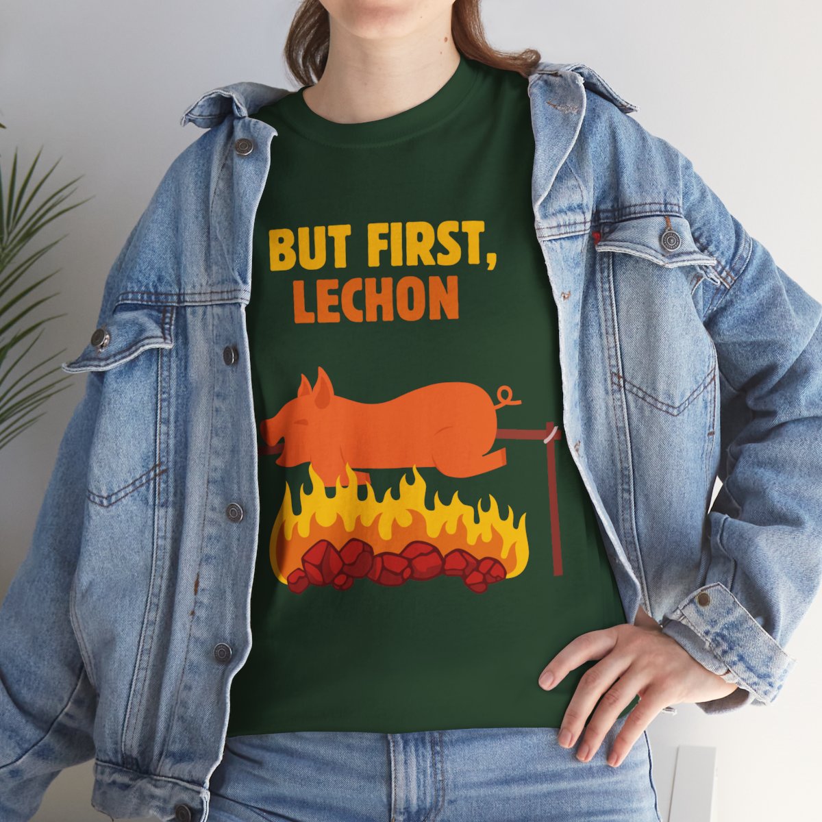 SPICY LECHON - Filipino Food (Basic Tee)