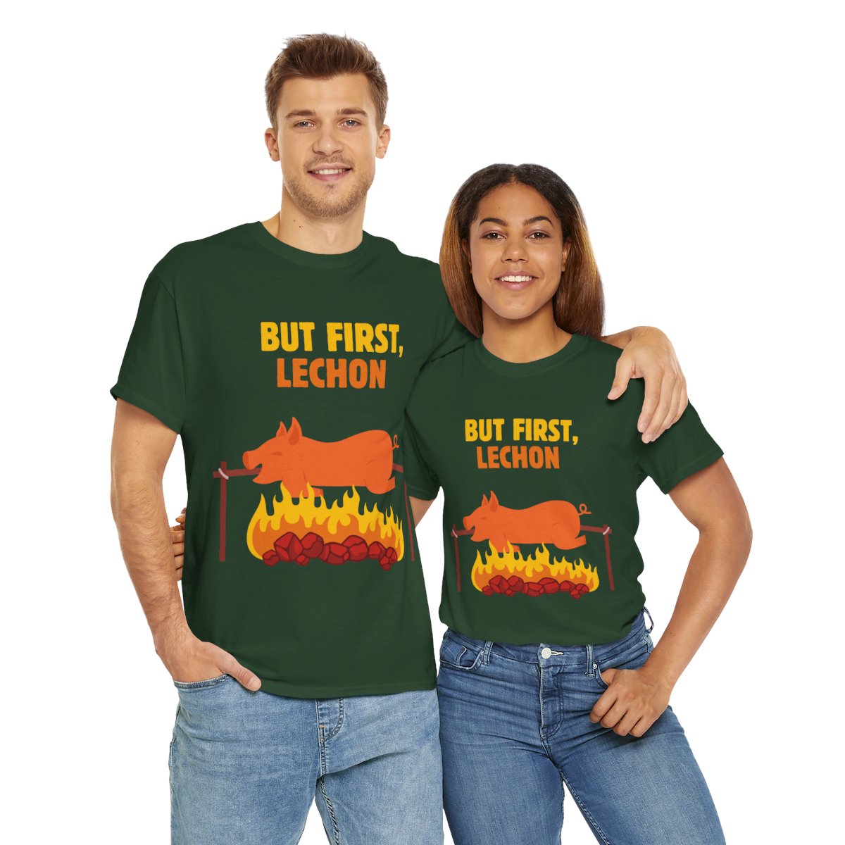 SPICY LECHON - Filipino Food (Basic Tee)