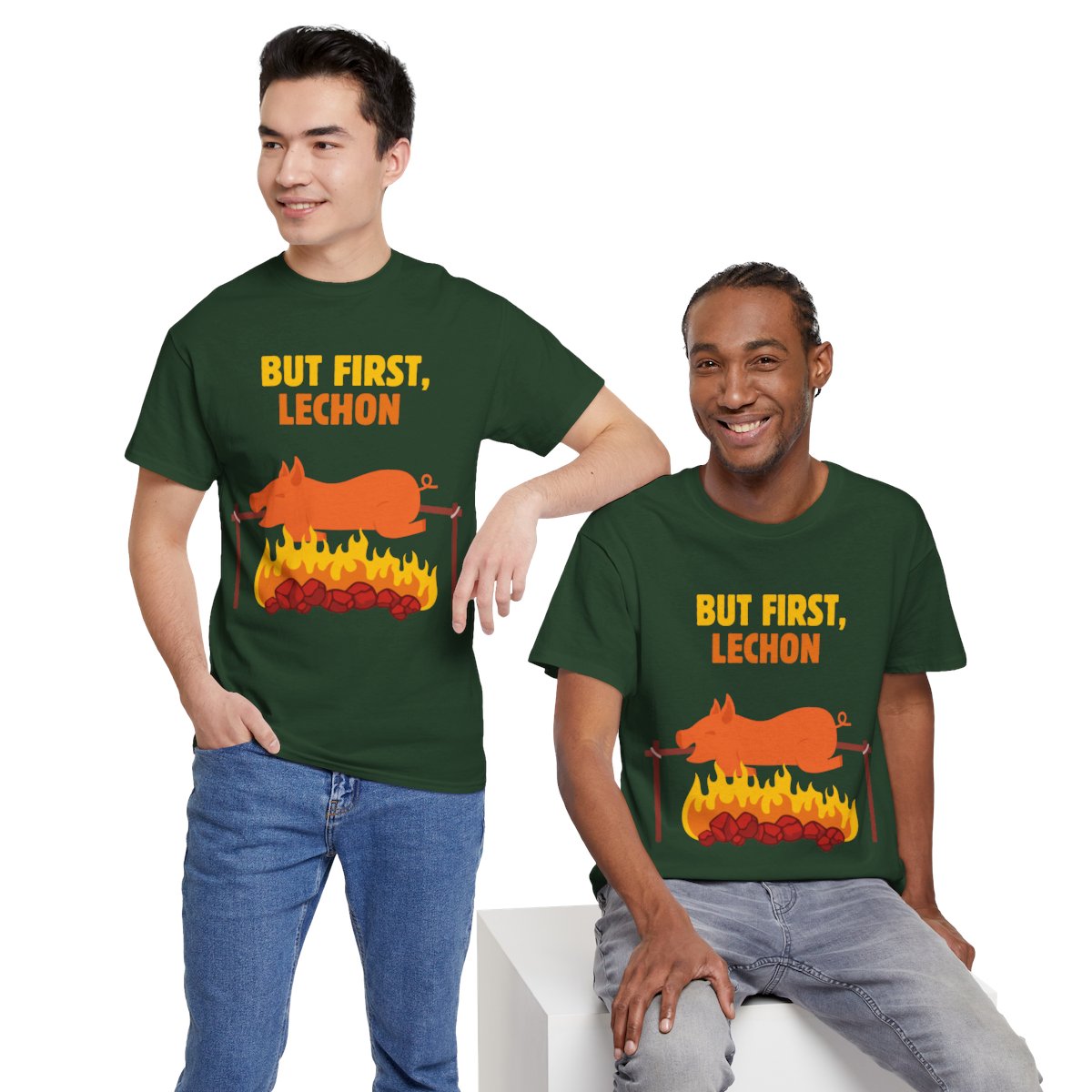 SPICY LECHON - Filipino Food (Basic Tee)