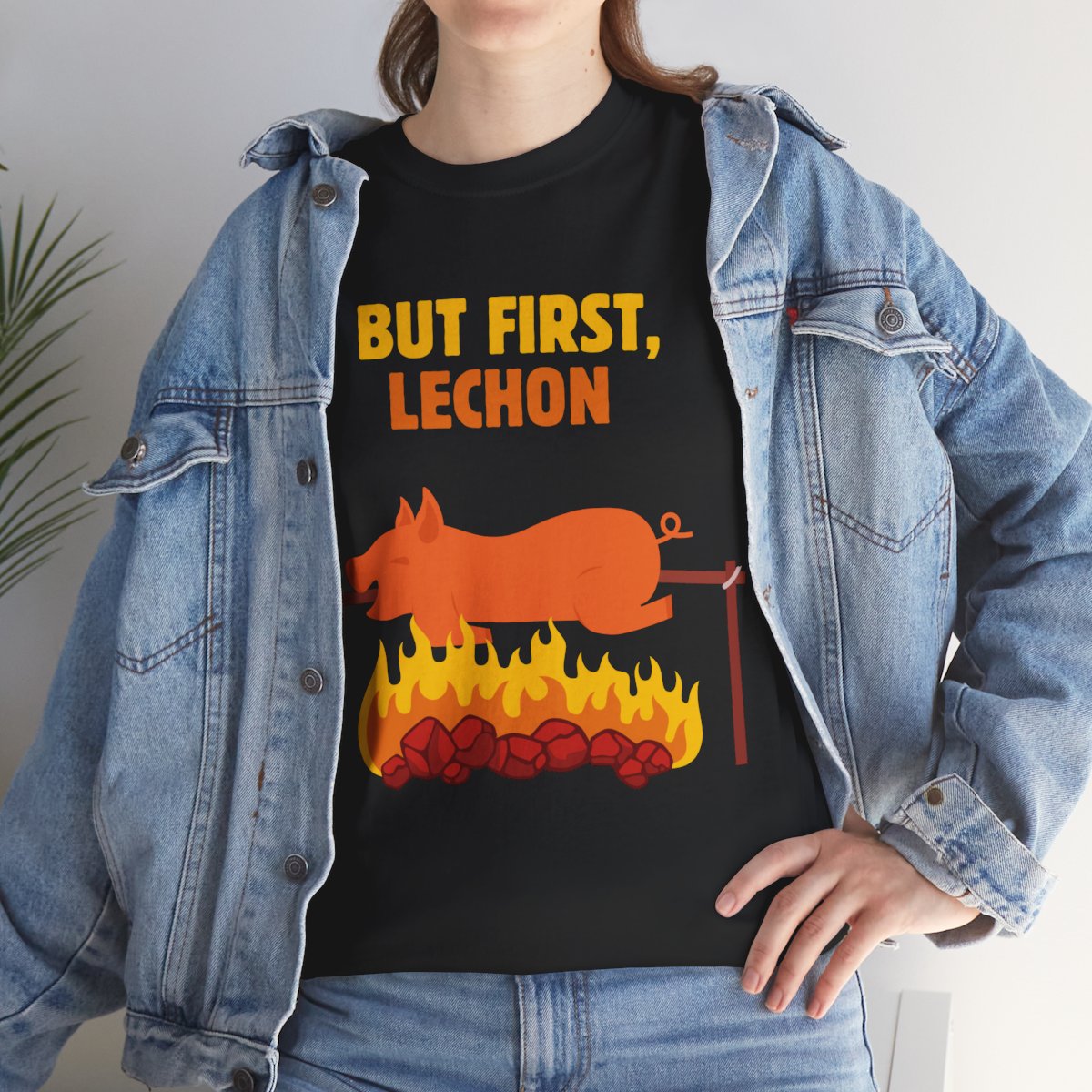 SPICY LECHON - Filipino Food (Basic Tee)