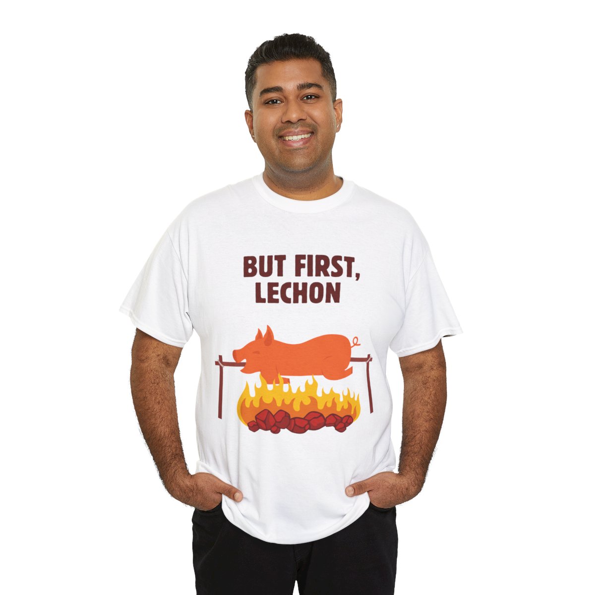 SPICY LECHON - Filipino Food (Basic Tee)
