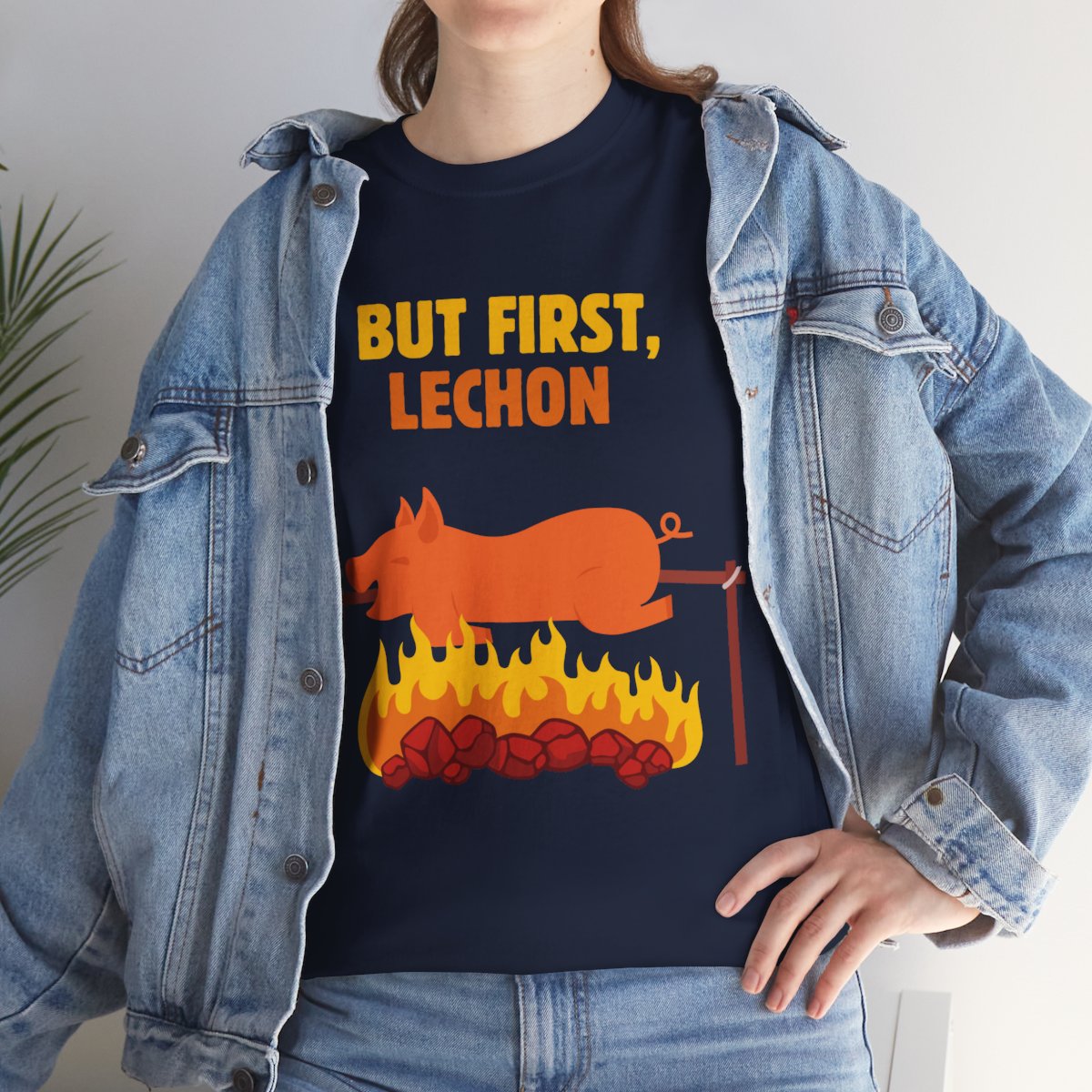 SPICY LECHON - Filipino Food (Basic Tee)