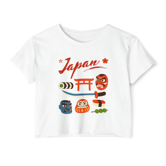 JAPAN FOOD TRIP 1 - Japanese Food (Crop Top)
