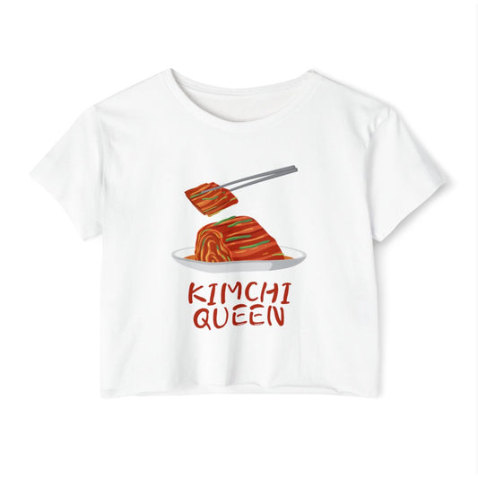 KIMCHI QUEEN - Korean Food (Crop Top)