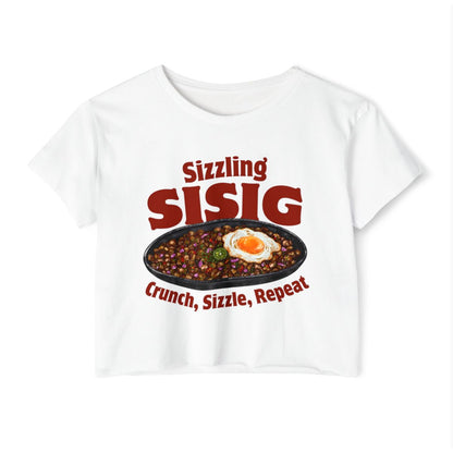 SIZZLING SISIG - Filipino Food (Crop Top)