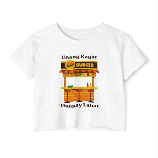 KANTO BURGER - Filipino Food (Crop Top)
