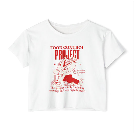 FOOD CONTROL PROJECT 1 - FOODIE (Crop Top)