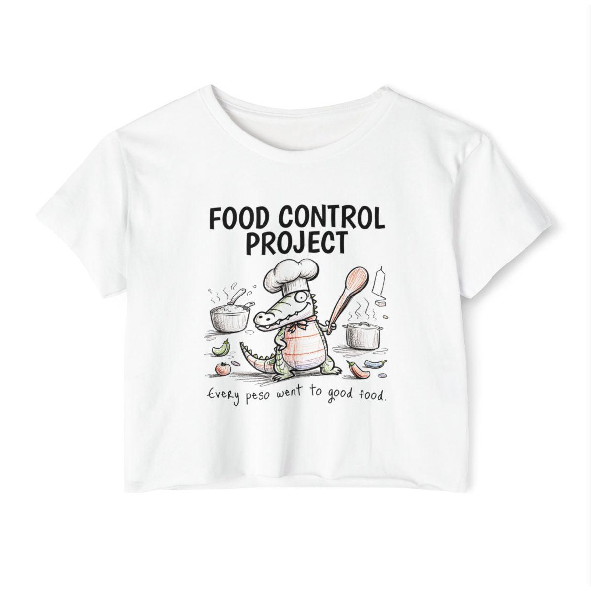 FOOD CONTROL PROJECT 2 - FOODIE (Crop Top)