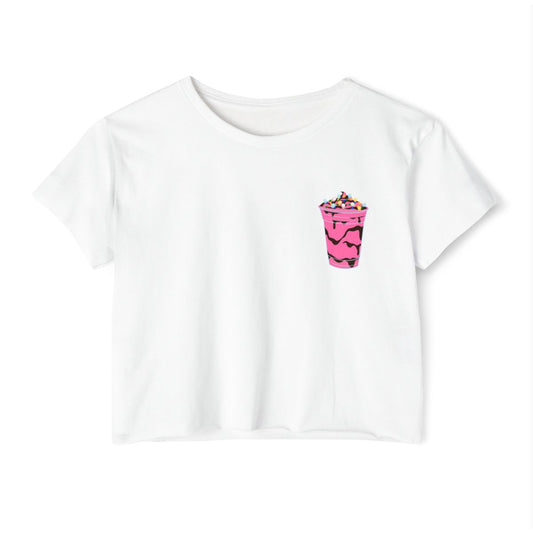 STRAWBERRY ISKRAMBOL - Filipino Food (Crop Top)