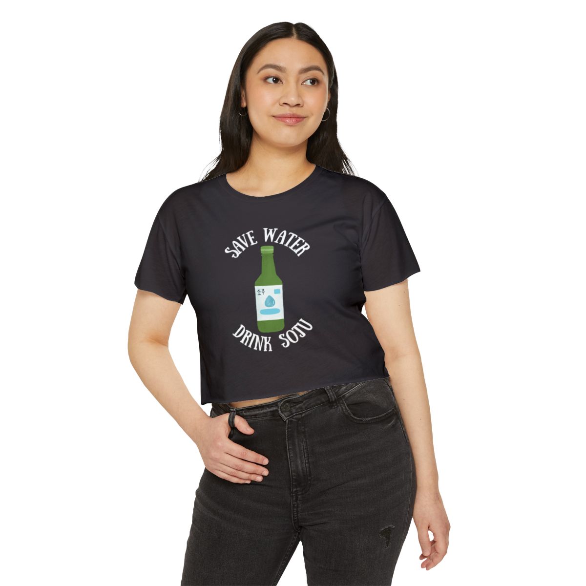 GREEN GRAPE SOJU - Korean Food (Crop Top)