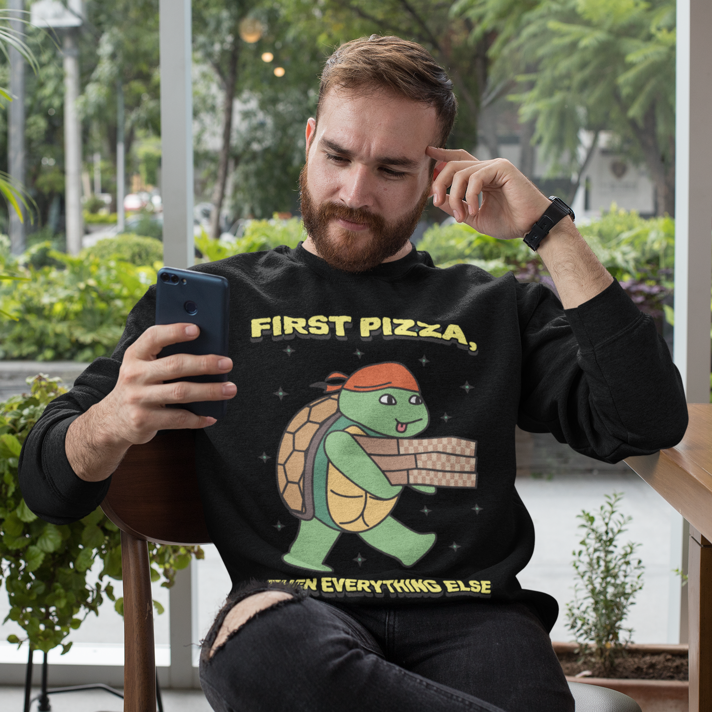 HAWAIIAN HAM - Pizza (Sweatshirt)