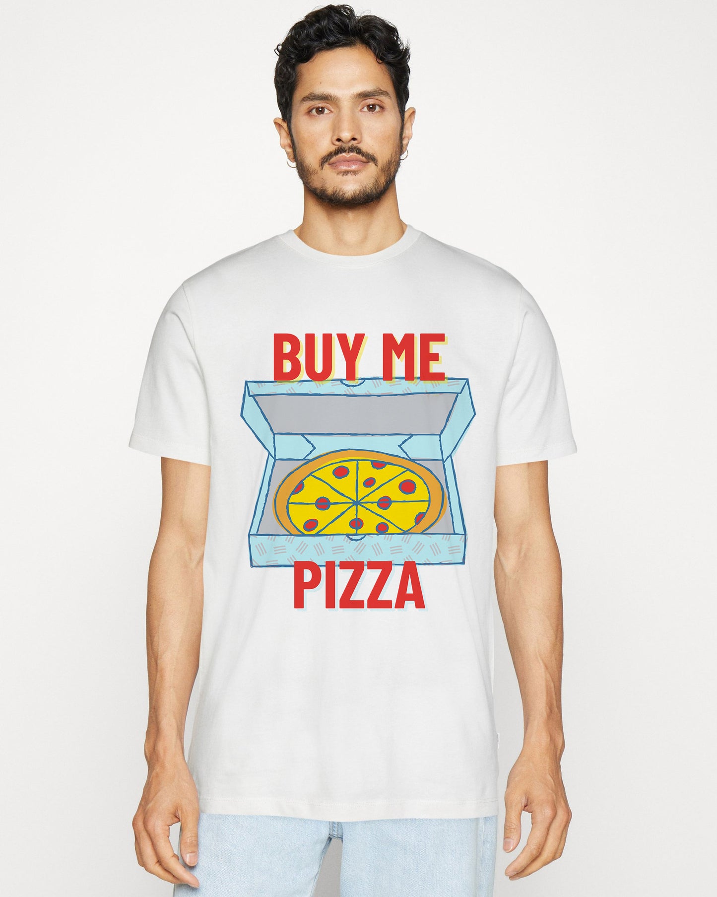 CHICKEN ALFREDO - Pizza (Basic Tee)
