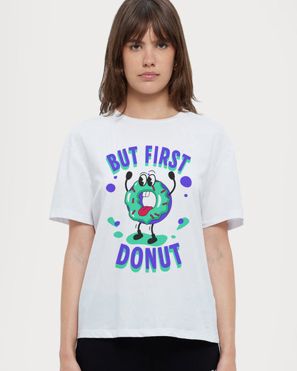 VANILLA FROSTED DONUT - Dessert (Basic Tee)