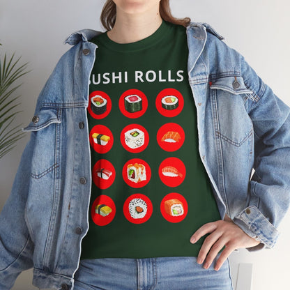 SUSHI ROLLS - Japanese Food (Basic Tee)