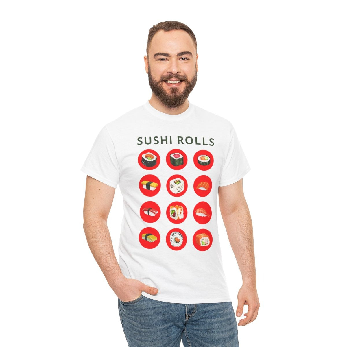SUSHI ROLLS - Japanese Food (Basic Tee)