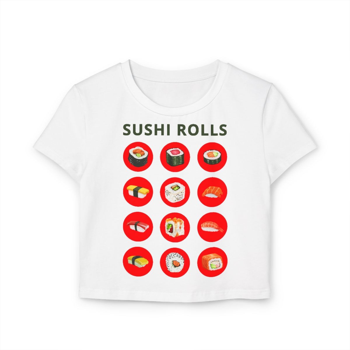 SUSHI ROLLS - Japanese Food (Crop Top)