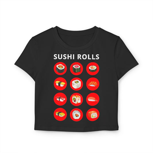 SUSHI ROLLS - Japanese Food (Crop Top)