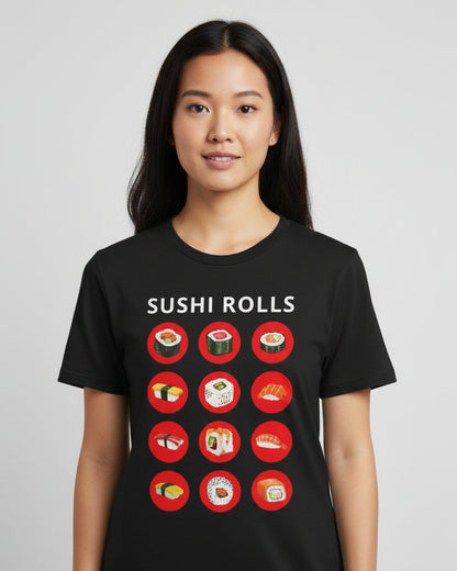 SUSHI ROLLS - Japanese Food (Basic Tee)