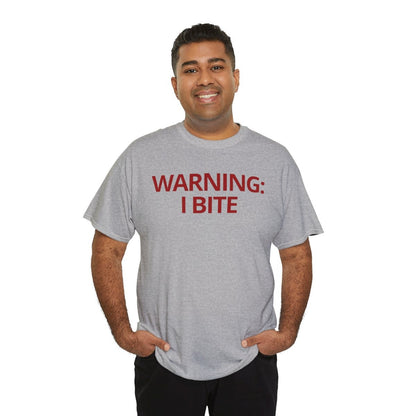 WARNING: I BITE - Foodie (Basic Tee)