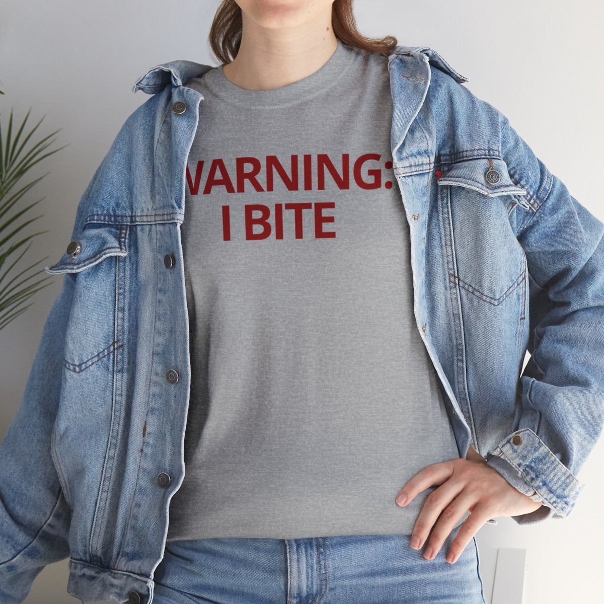 WARNING: I BITE - Foodie (Basic Tee)
