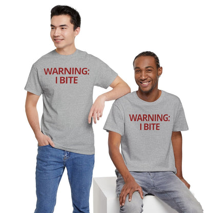 WARNING: I BITE - Foodie (Basic Tee)