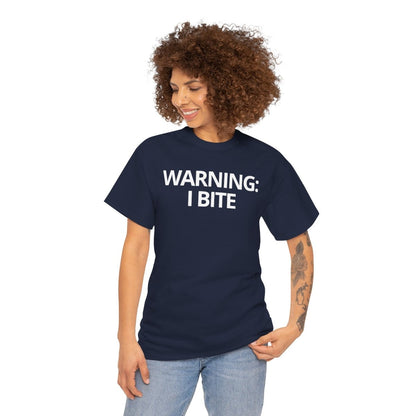 WARNING: I BITE - Foodie (Basic Tee)