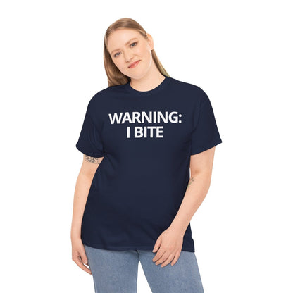 WARNING: I BITE - Foodie (Basic Tee)
