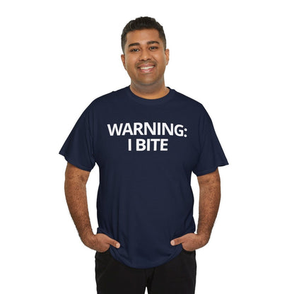 WARNING: I BITE - Foodie (Basic Tee)