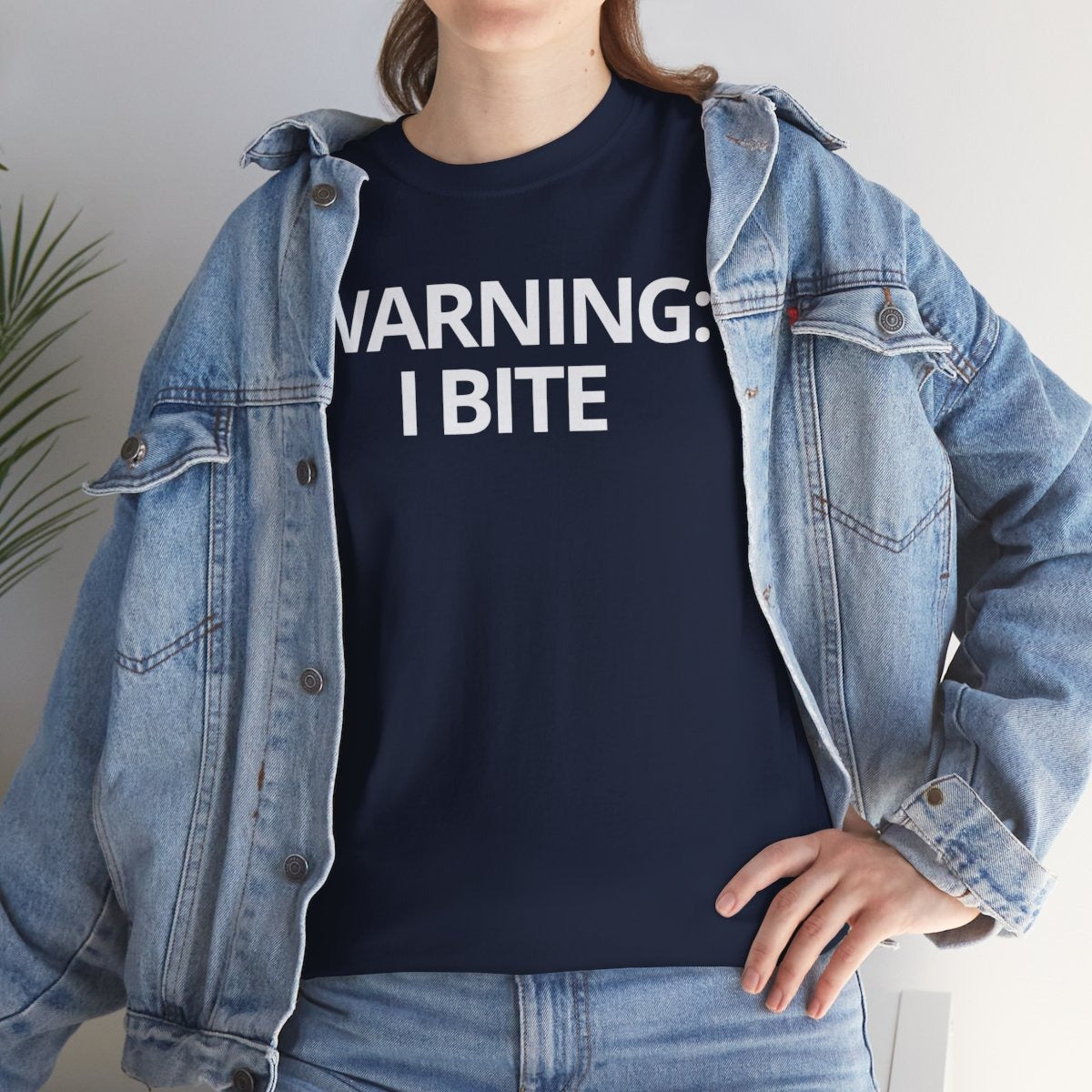 WARNING: I BITE - Foodie (Basic Tee)