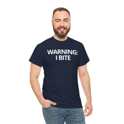 WARNING: I BITE - Foodie (Basic Tee)