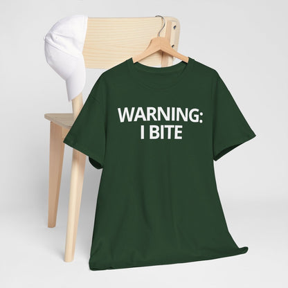WARNING: I BITE - Foodie (Basic Tee)