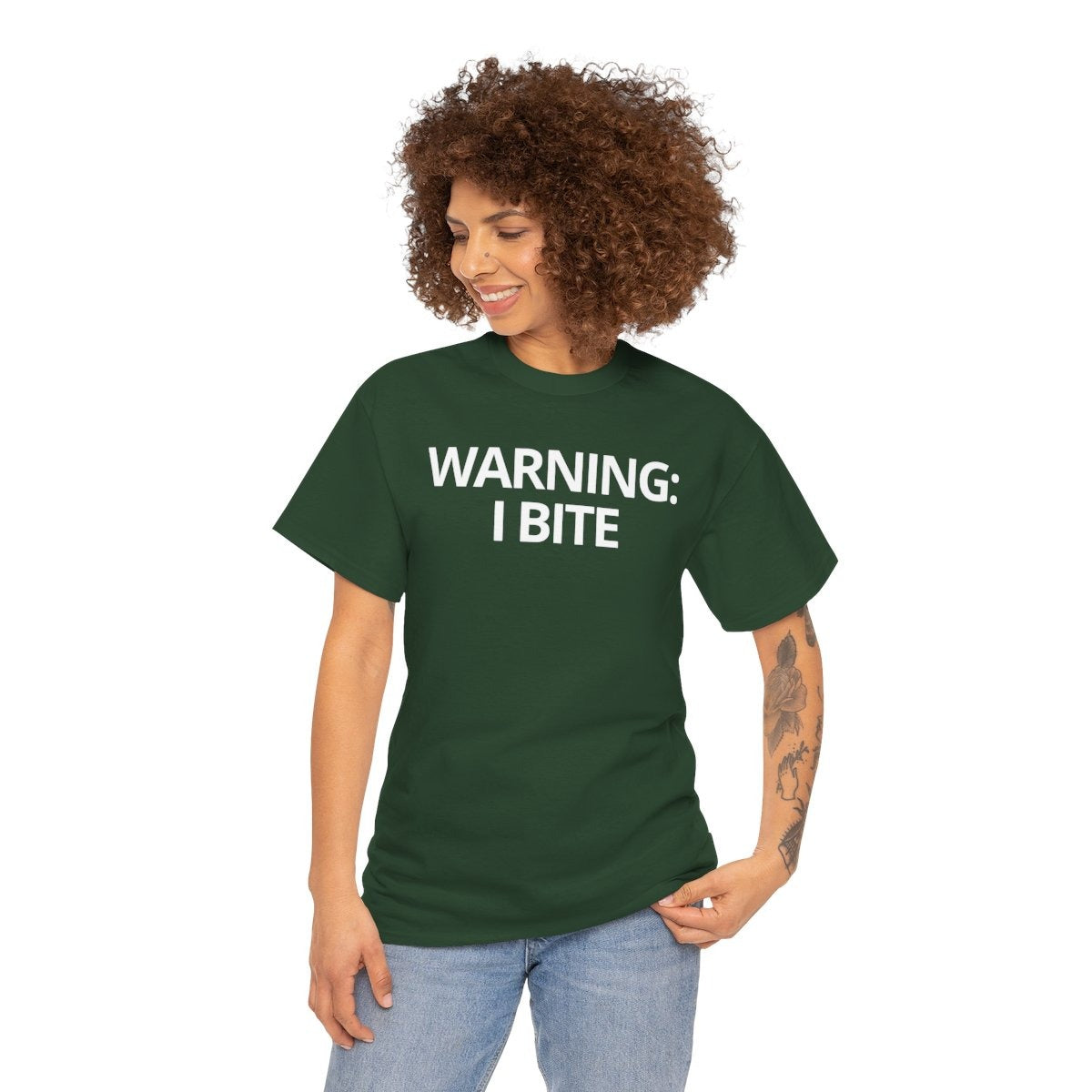 WARNING: I BITE - Foodie (Basic Tee)