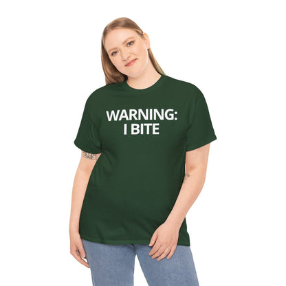 WARNING: I BITE - Foodie (Basic Tee)