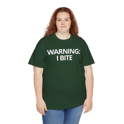 WARNING: I BITE - Foodie (Basic Tee)