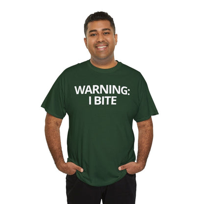 WARNING: I BITE - Foodie (Basic Tee)