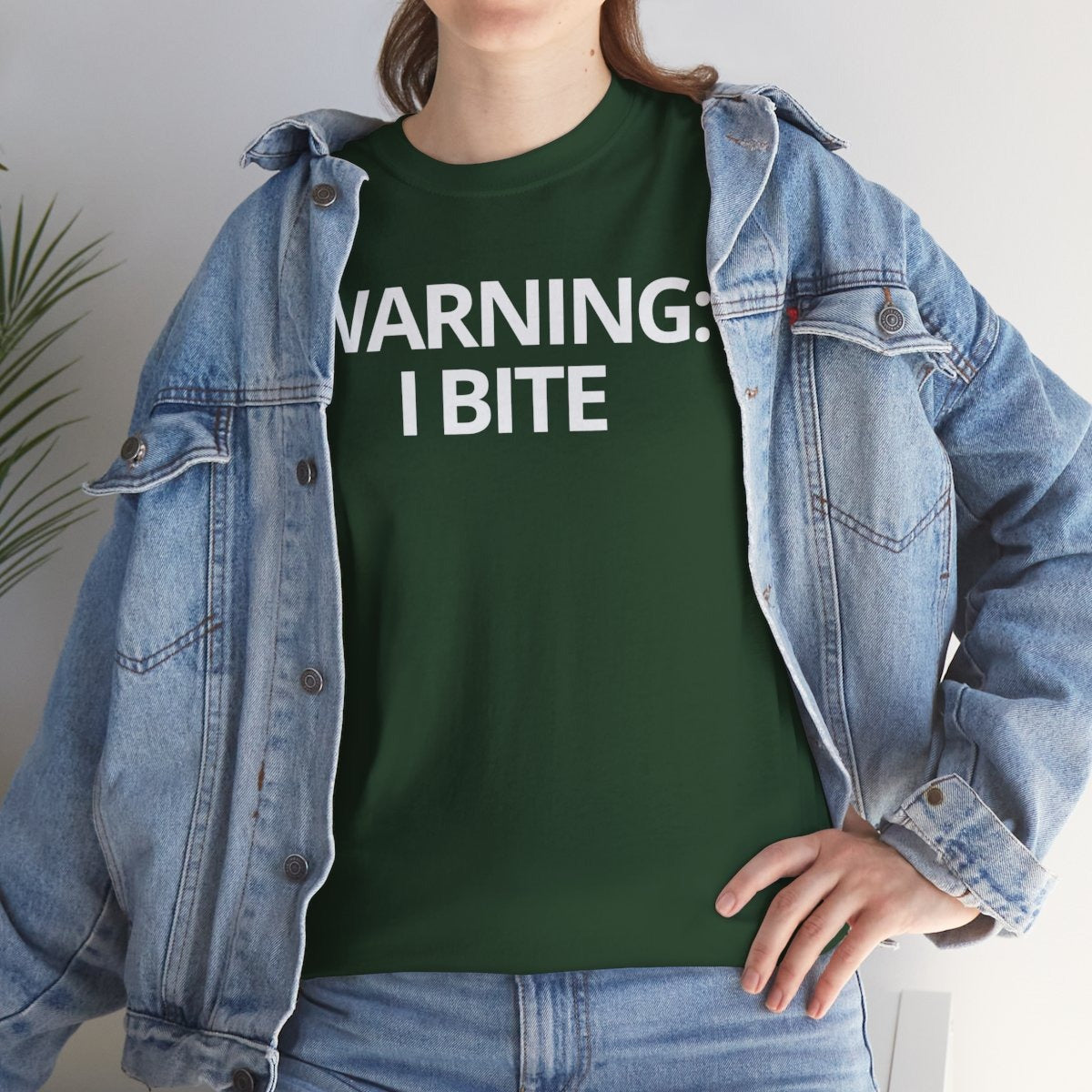 WARNING: I BITE - Foodie (Basic Tee)