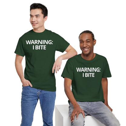 WARNING: I BITE - Foodie (Basic Tee)