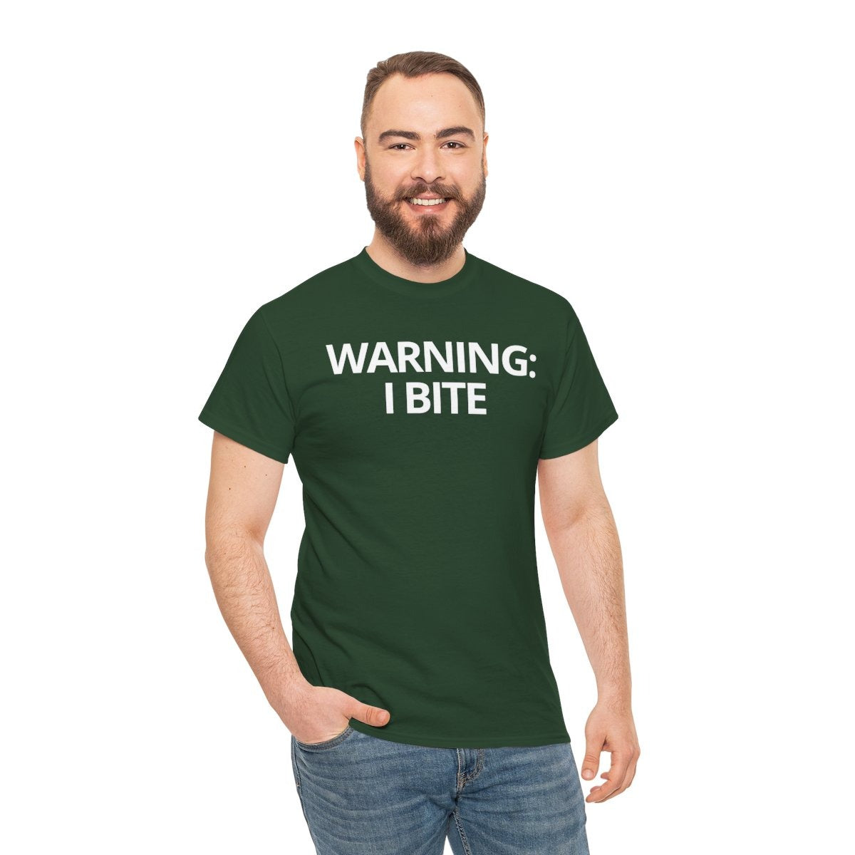 WARNING: I BITE - Foodie (Basic Tee)