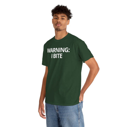 WARNING: I BITE - Foodie (Basic Tee)