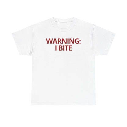 WARNING: I BITE - Foodie (Basic Tee)