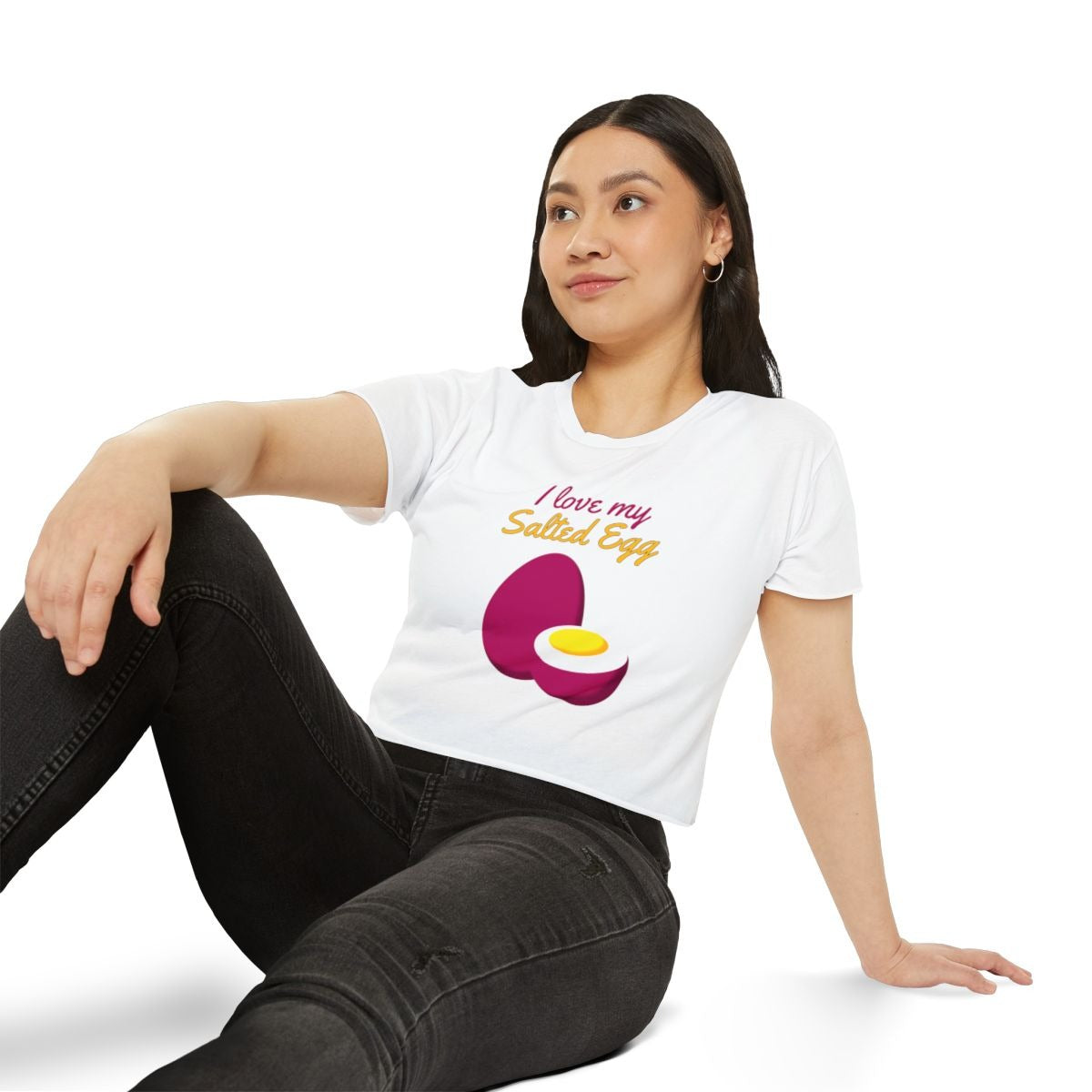 SALTED EGG 1 - Filipino Food (Crop Top)